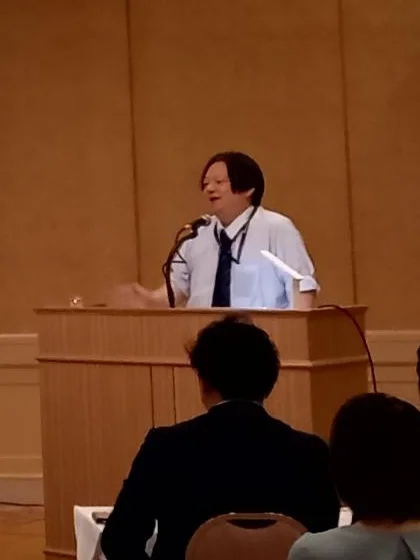 燕市スポーツ協会の方針発表会で講演する所長の井上智玄